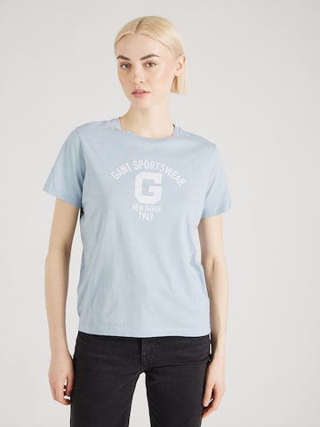 T-shirt GANT en bleu : devant