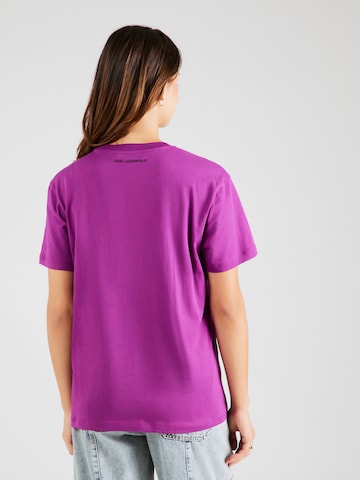 Karl Lagerfeld - Camisa 'Ikonik' em roxo