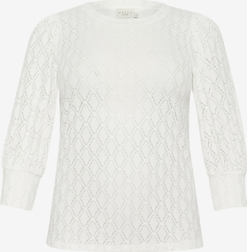 KAFFE CURVE Blouse 'Tia' in White: front