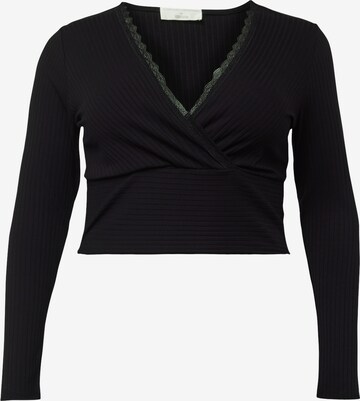 Guido Maria Kretschmer Curvy Shirt 'Giulia' in Black: front