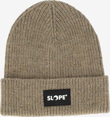 SLOPE Mütze 'Andi' in Beige: Vorderseite