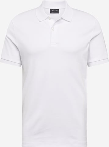 SELECTED HOMME Poloshirt 'Paris' in Weiß: front