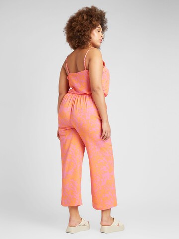 ONLY Carmakoma Wide leg Trousers 'LUX' in Pink