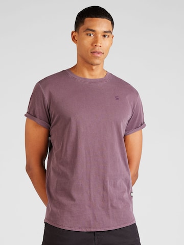 T-Shirt G-Star RAW en violet : devant