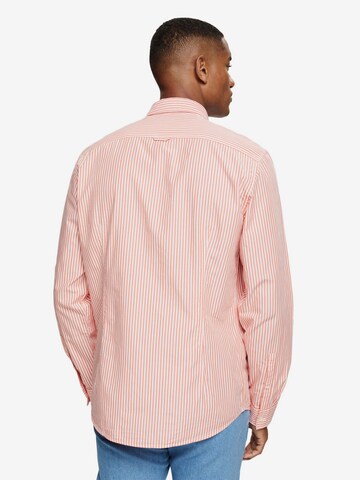 ESPRIT Slim fit Button Up Shirt in Red