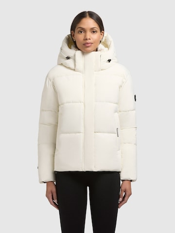 Veste d’hiver 'Devina2' khujo en blanc : devant