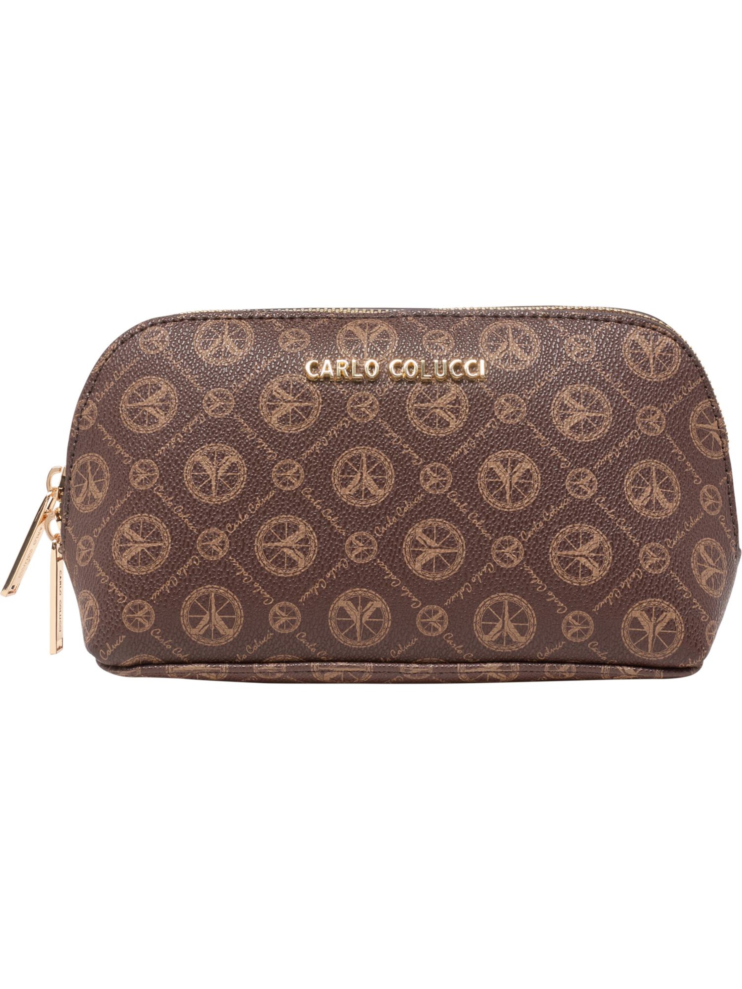Carlo Colucci Toiletry bag 'Anno ' in Brown: front