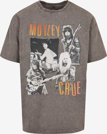 Merchcode Shirt 'Motley Crue - Vintage Punk Collage' in Grijs: voorkant