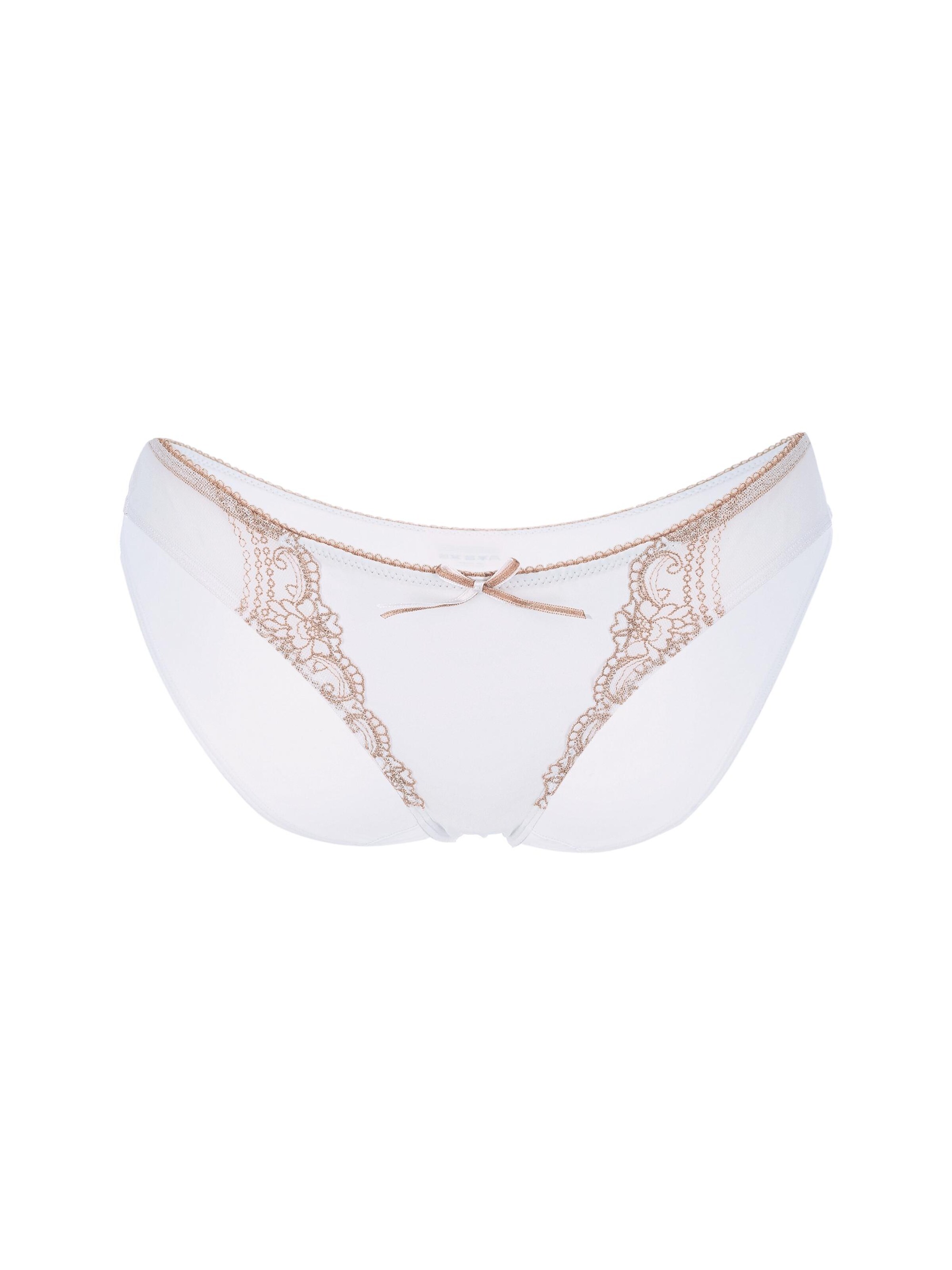 petit amour Panty 'EDITH' in White: front