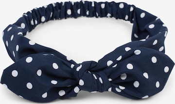 styleBREAKER Hair jewelry 'Haarband mit Punkte Muster und Schleife' in Blue: front