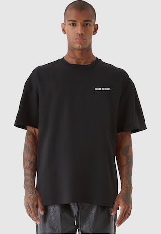 9N1M SENSE Shirt 'SENSE ARRIVED' in Black: front