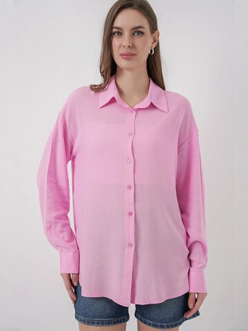 Bigdart Blouse in Pink: front