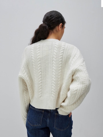 ABOUT YOU x Marie von Behrens Knit cardigan 'Rosie' in White