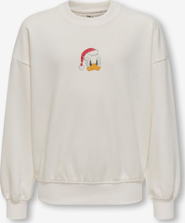 Only & Sons Junior Sweatshirt 'OSJCHRISTMAS' in White: front