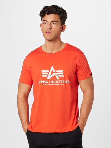 Tricou de la ALPHA INDUSTRIES pe roșu: față