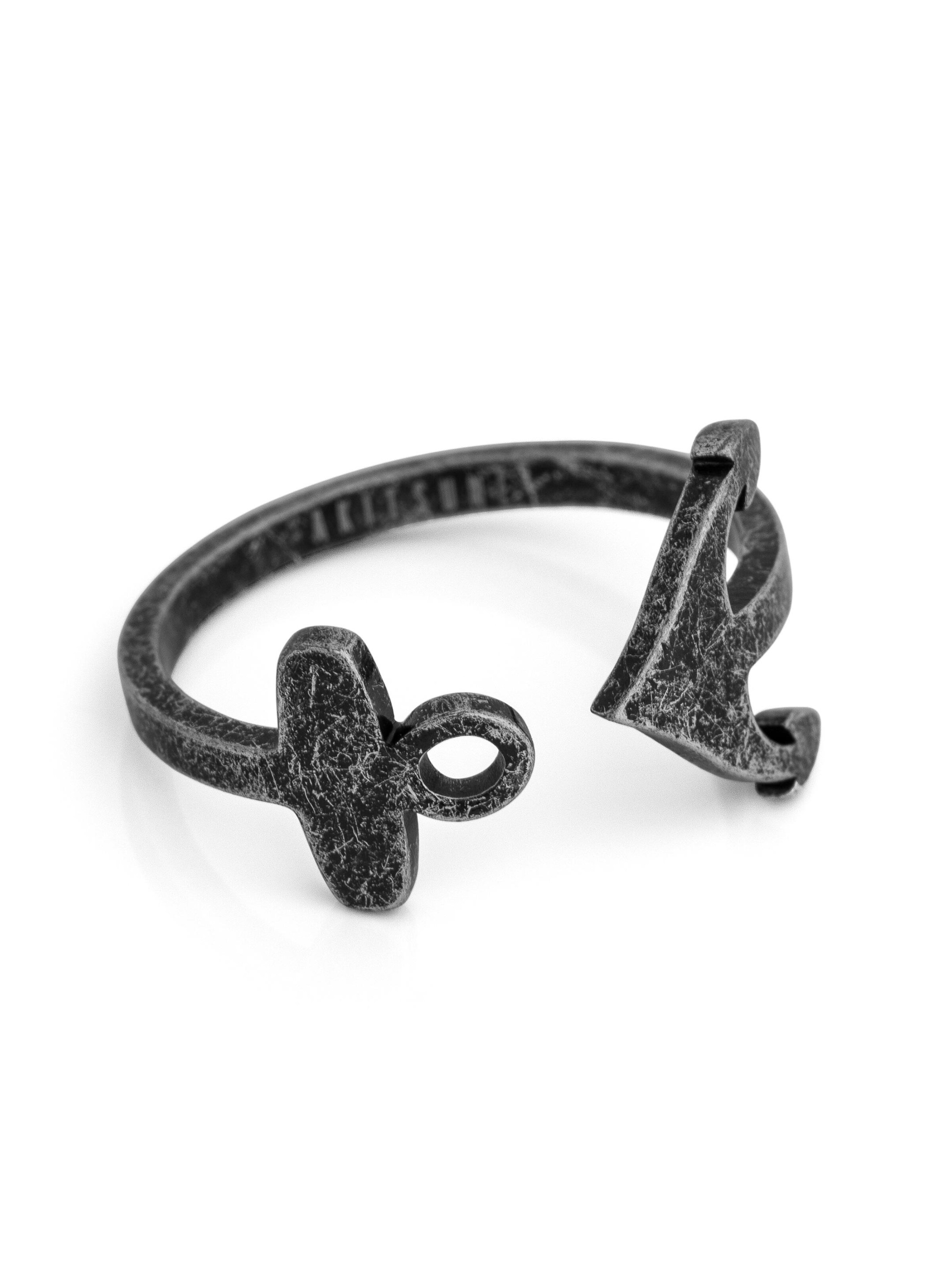 Akitsune Ring 'Anchor' in Silver