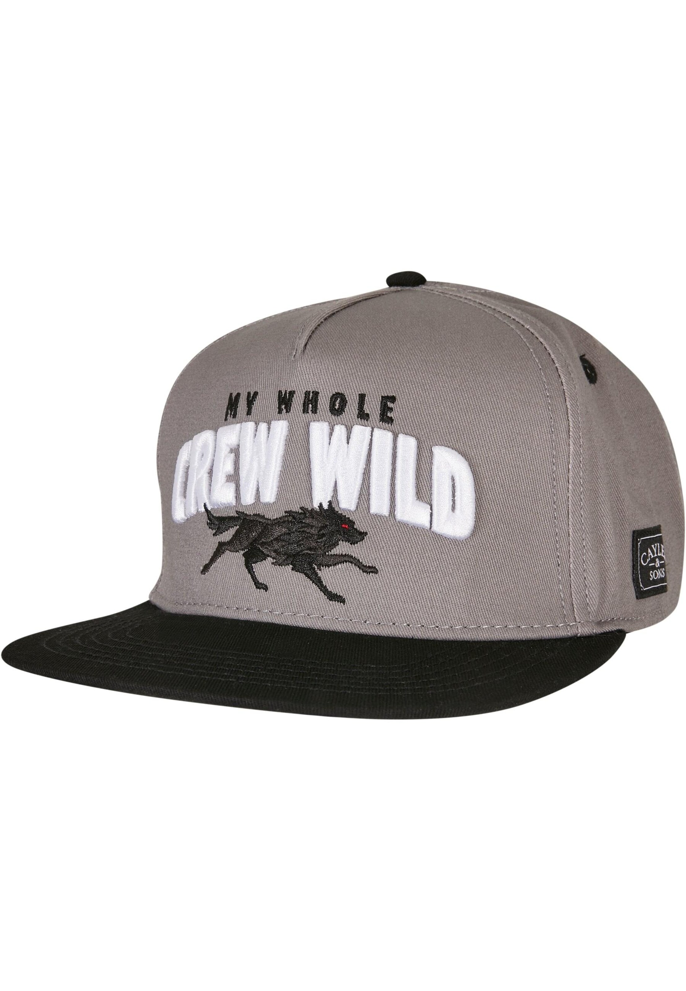 Cayler & Sons Cap 'Crew Wild' in Grey: front