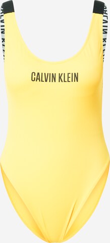 Calvin Klein Swimwear Plavky – žlutá: přední strana