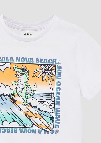 T-Shirt s.Oliver en blanc