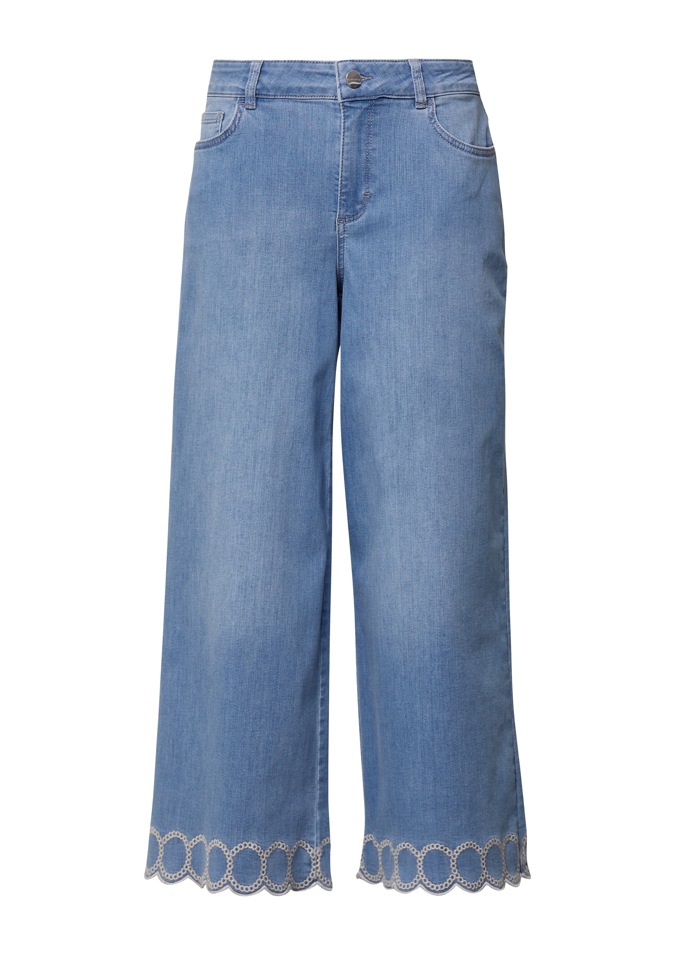 Wide Leg Jean COMMA en bleu : devant