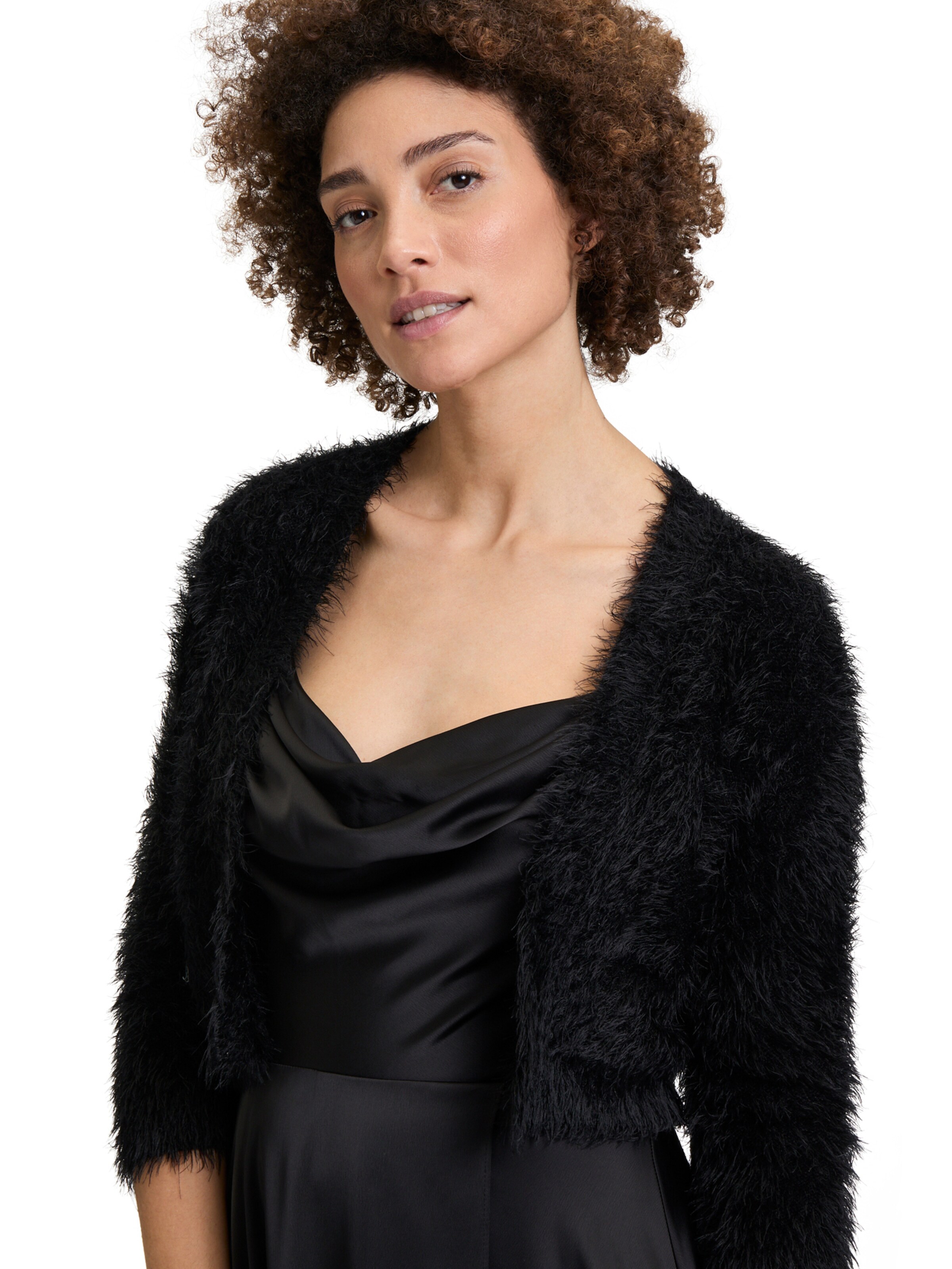 Vera Mont Gebreid vest in Zwart