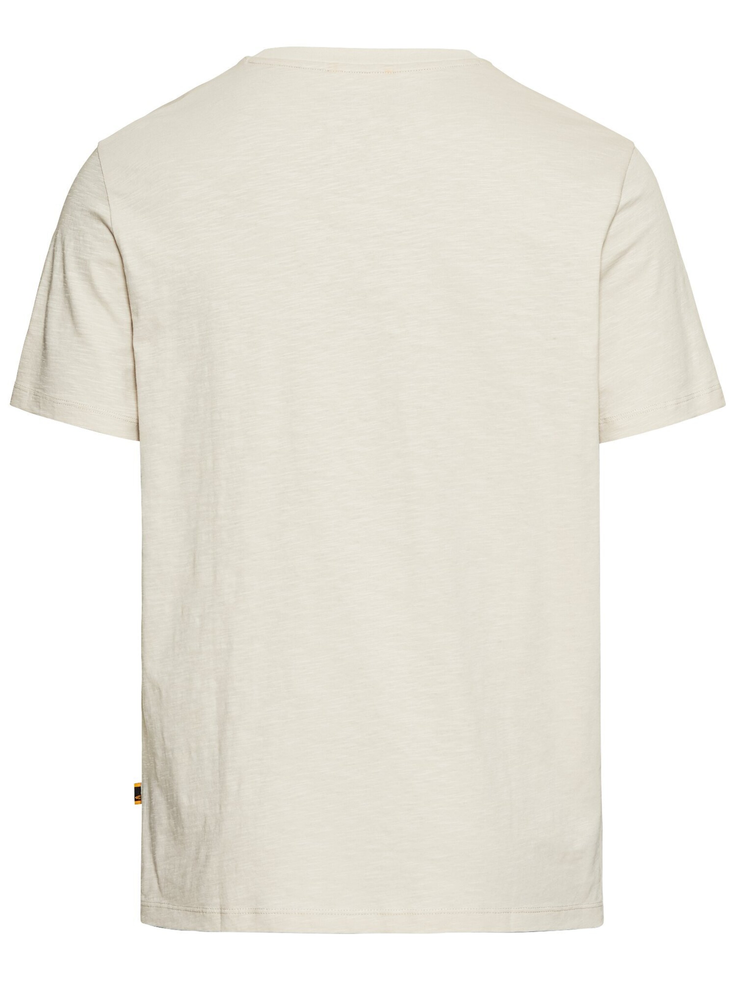 CAMEL ACTIVE T-Shirt mit Print aus Organic Cotton in Beige