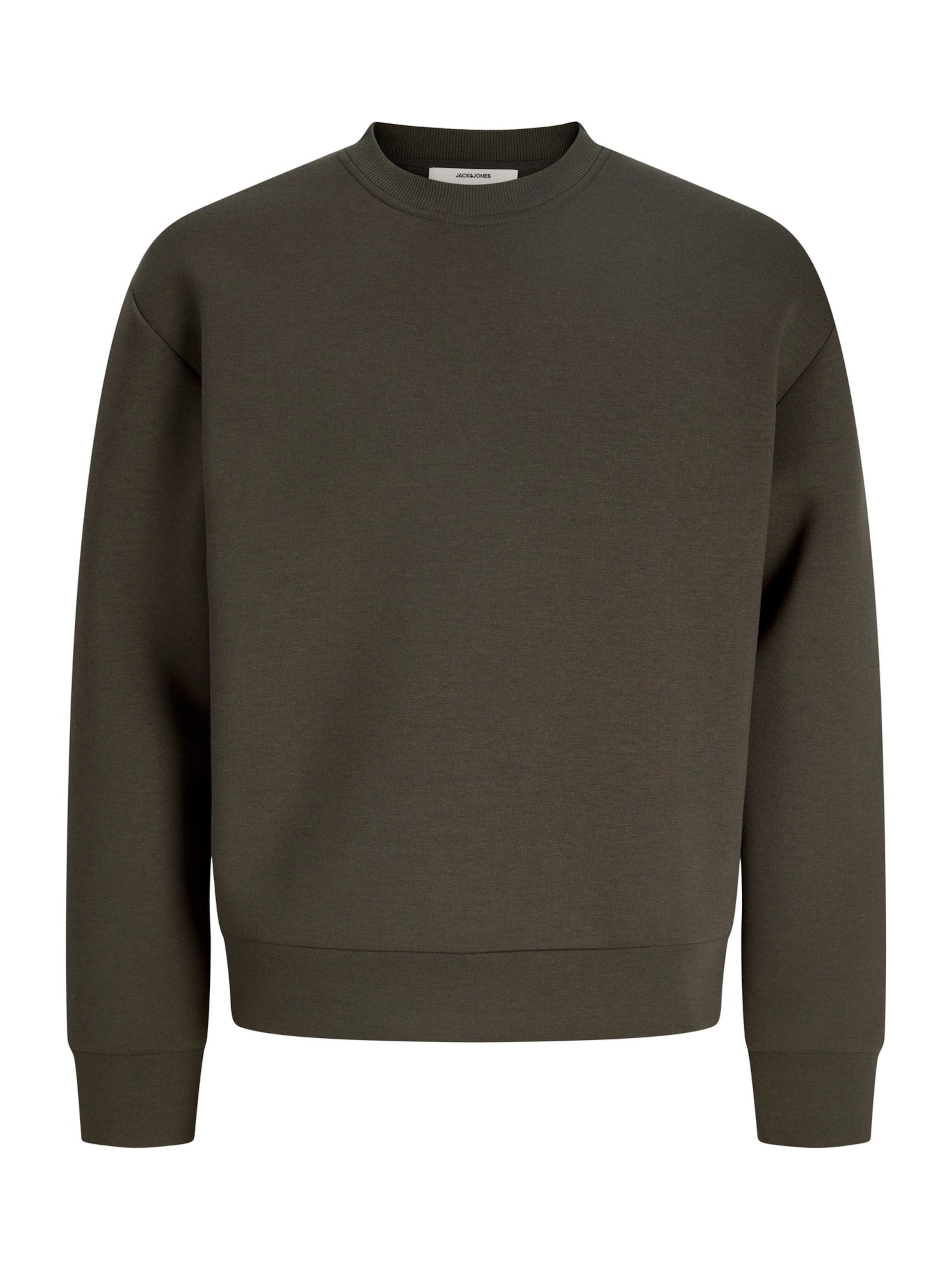 Sweat-shirt 'JCOLEGACY' Jack & Jones Plus en gris : devant