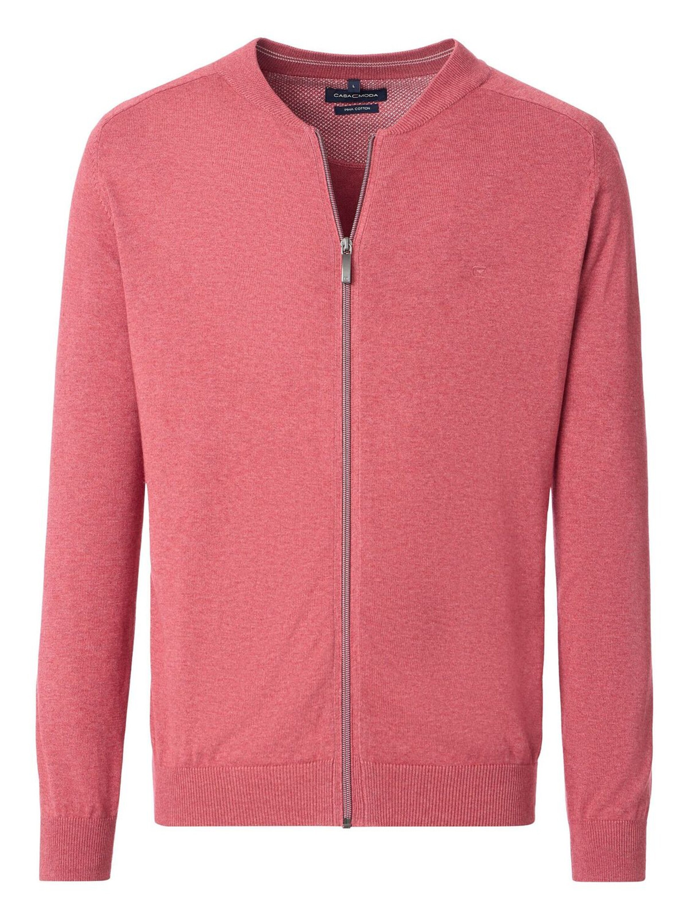 CASA MODA Knit Cardigan in Pink: front