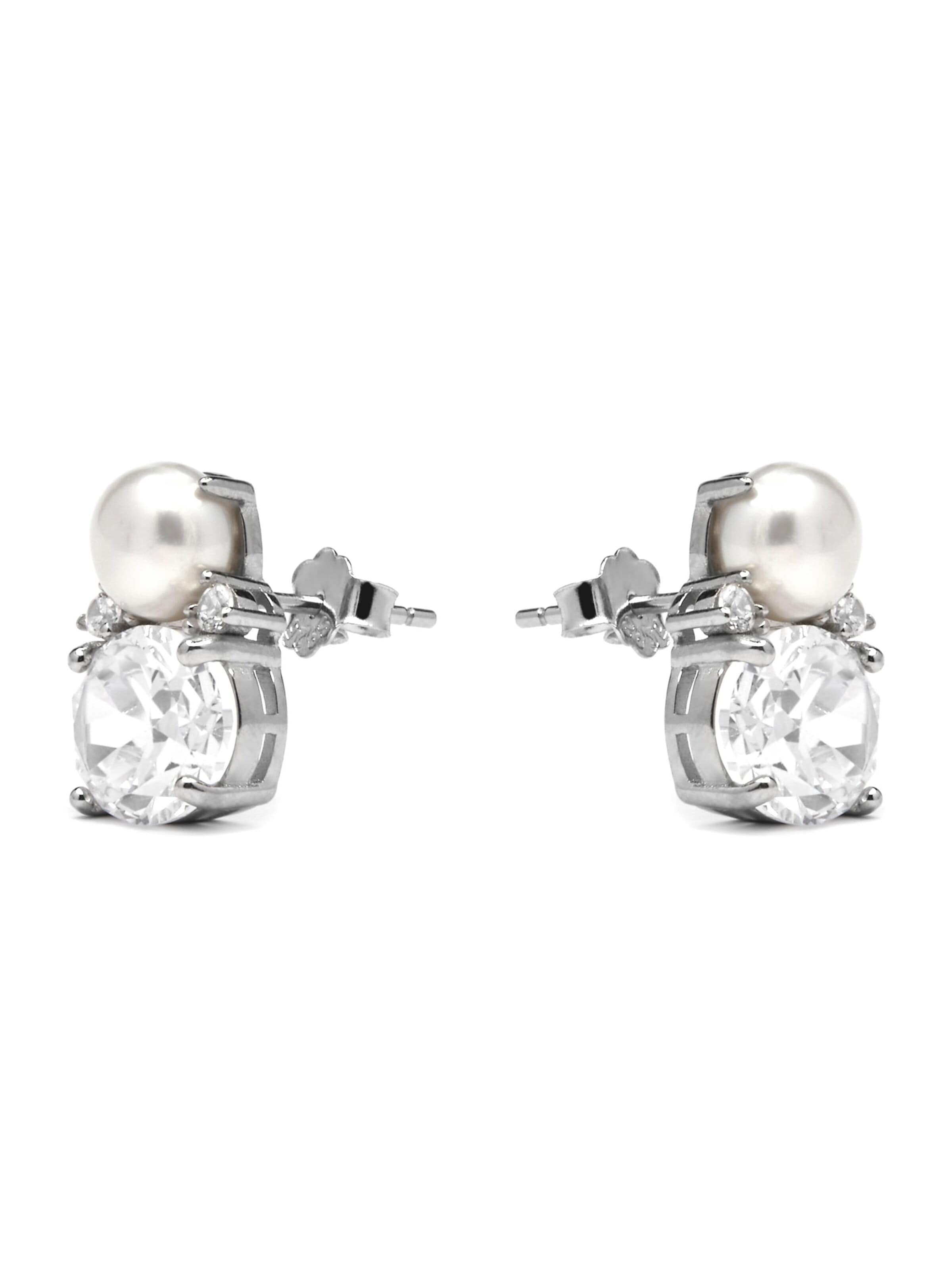Luxenter Earrings 'Ward' in White
