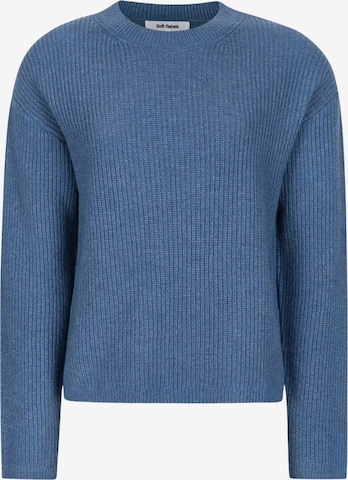 Soft Rebels Pullover 'West' in Blau: Vorderseite