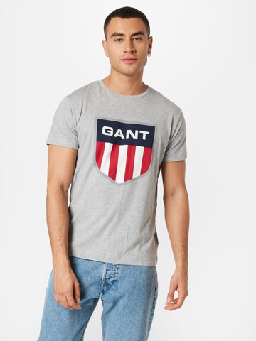 pelēks GANT T-Krekls: no priekšpuses