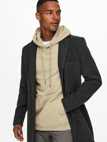 Only & Sons Between-Seasons Coat 'JAYLON' in Grey