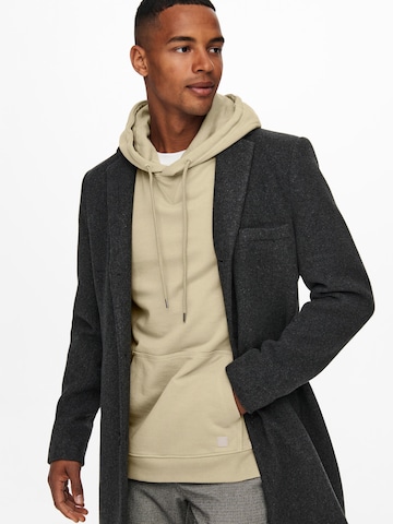 Only & Sons Between-Seasons Coat 'JAYLON' in Grey