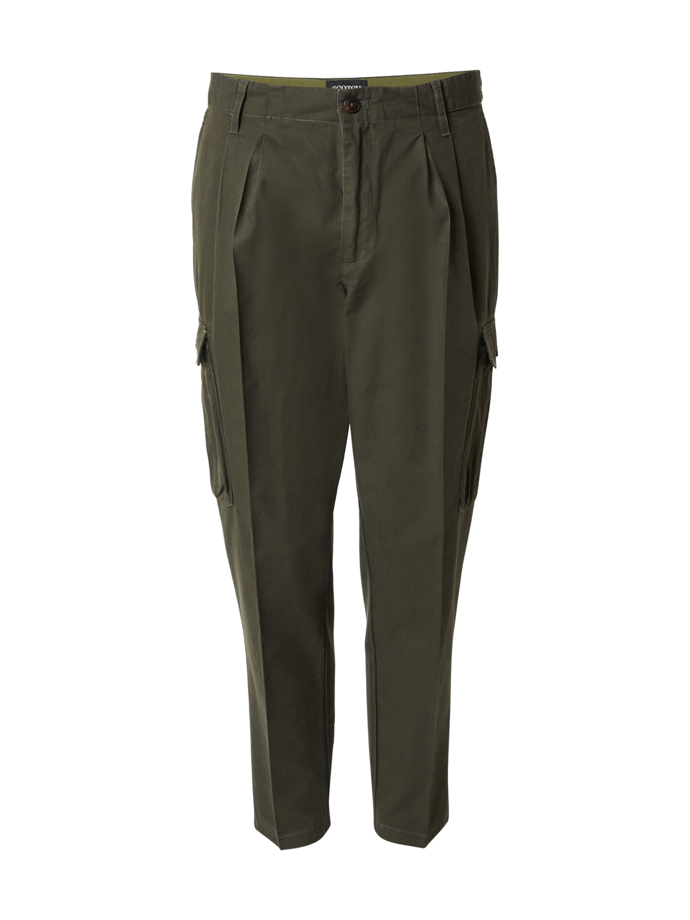 SCOTCH & SODA regular Παντελόνι cargo σε πράσινο: μπροστά