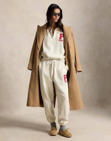 Tapered Pantaloni de la Polo Ralph Lauren pe alb