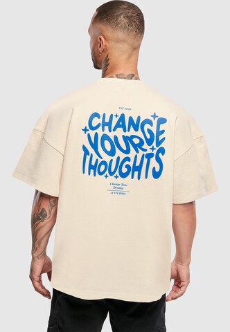 2Y Studios T-Shirt 'Thoughts' in Beige: Vorderseite