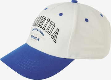 JACK & JONES Czapka z daszkiem 'JACBASE BRANDON' w kolorze biały: przód