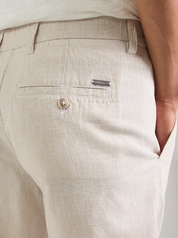 Bruun & Stengade Regular Chinohousut 'Darion' värissä beige