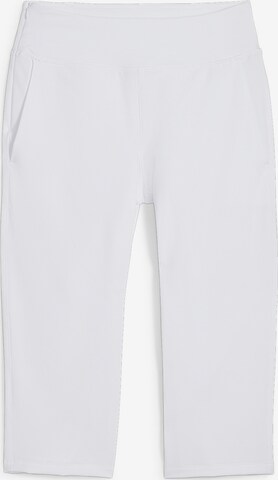 PUMA Slim fit Workout Pants 'Everday' in White: front