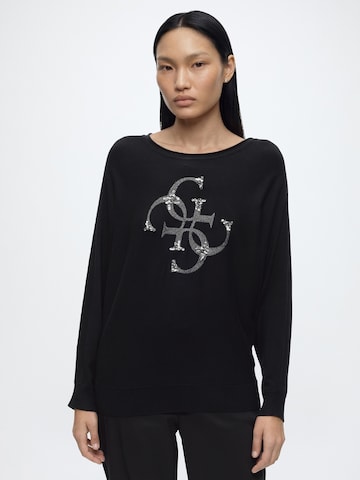 GUESS Sweter 'GEMMA' w kolorze czarny: przód