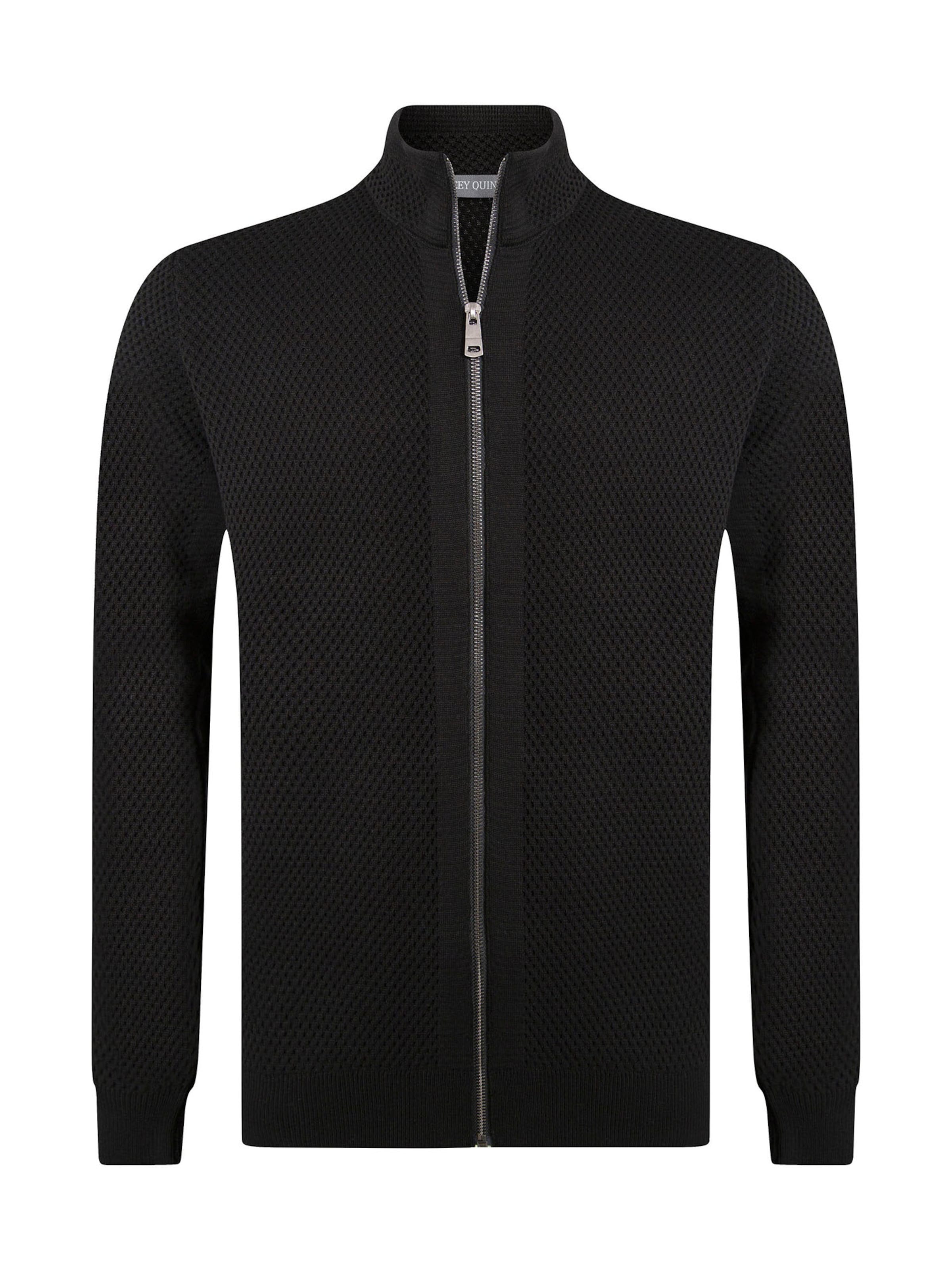 Jacey Quinn Kofta 'Moline' i svart: framsida