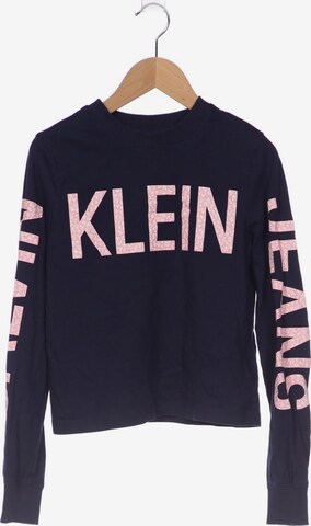 Calvin Klein Jeans Langarmshirt XS in Blau: predná strana