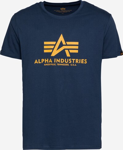 ALPHA INDUSTRIES Shirt in dunkelblau / senf, Produktansicht