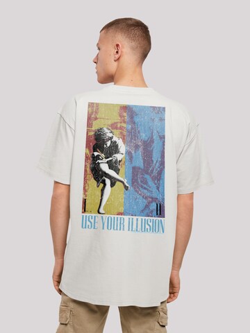 T-Shirt 'Guns 'n' Roses Music Double Illusion' F4NT4STIC en gris