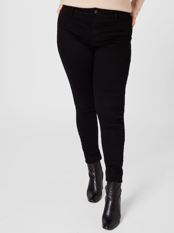 ONLY Carmakoma Slim fit Jeans in Black: front