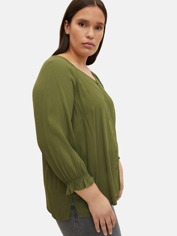 Tom Tailor Women + Blouse in Green