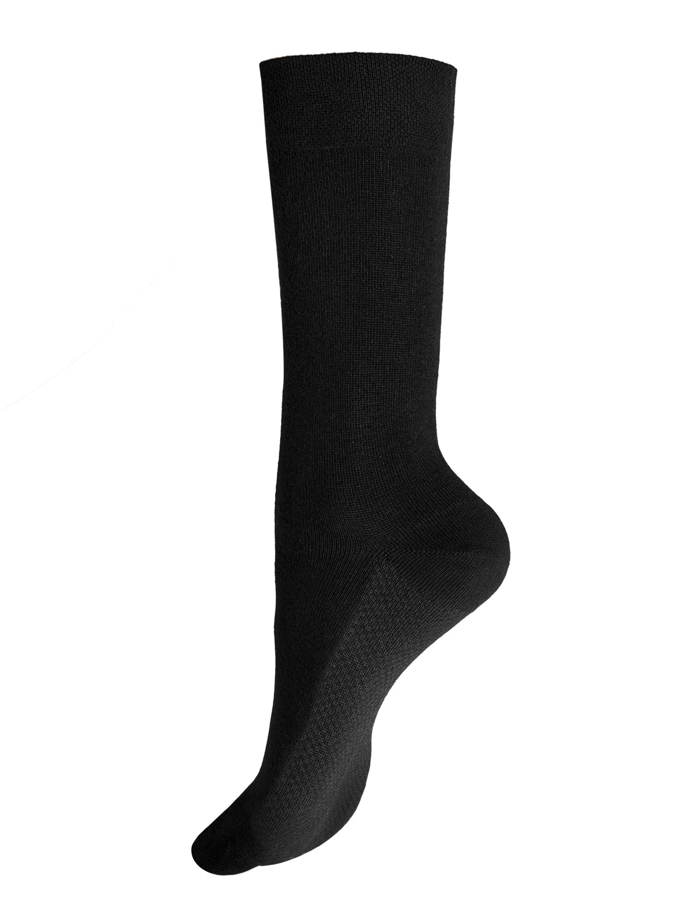 Hudson Socks 'Dry Cotton' in Black: front