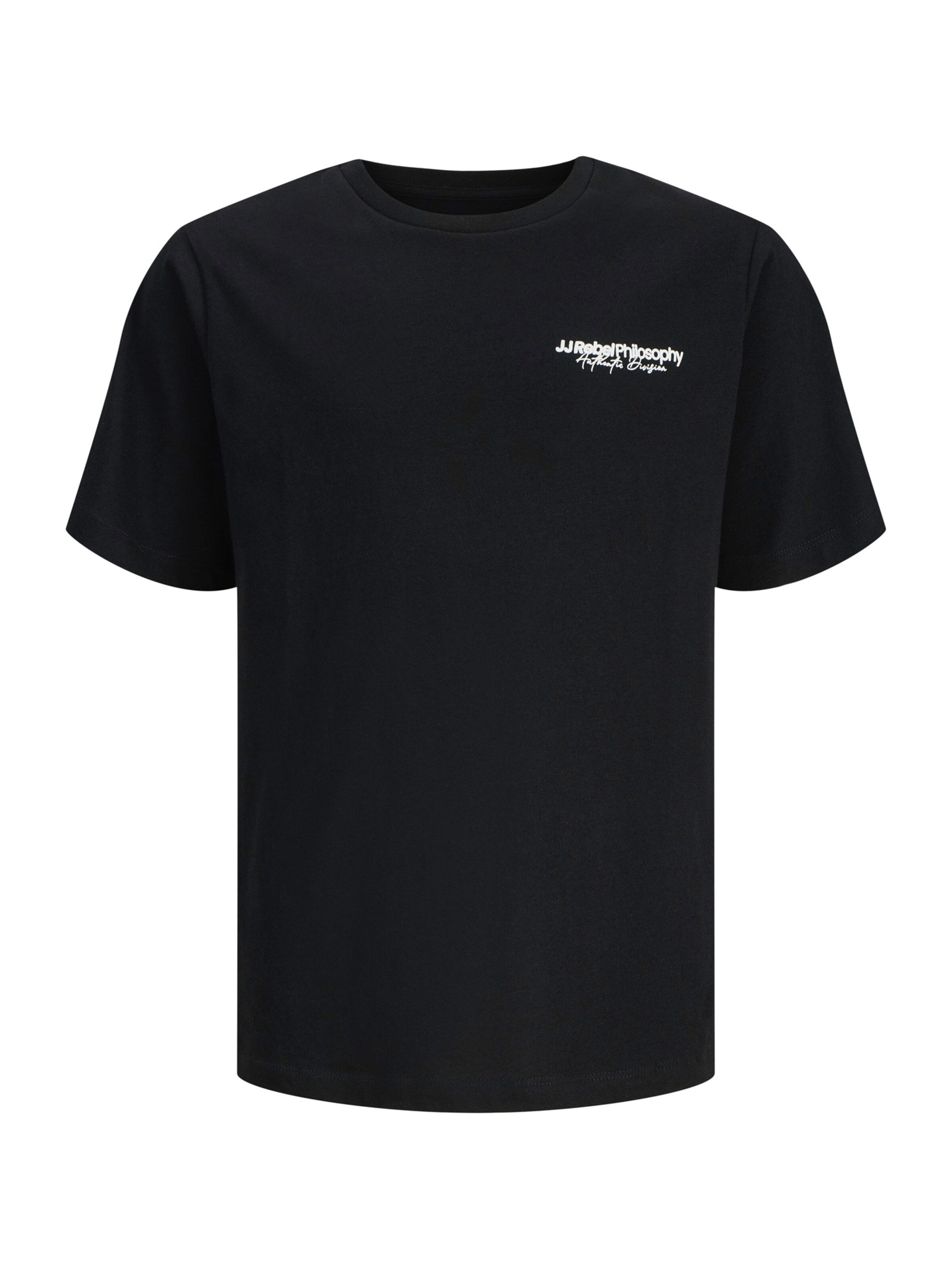 JJ Rebel - Camiseta 'JREBZACK' en negro: frente