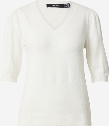VERO MODA Sweater 'ELLY LEFILE' in White: front