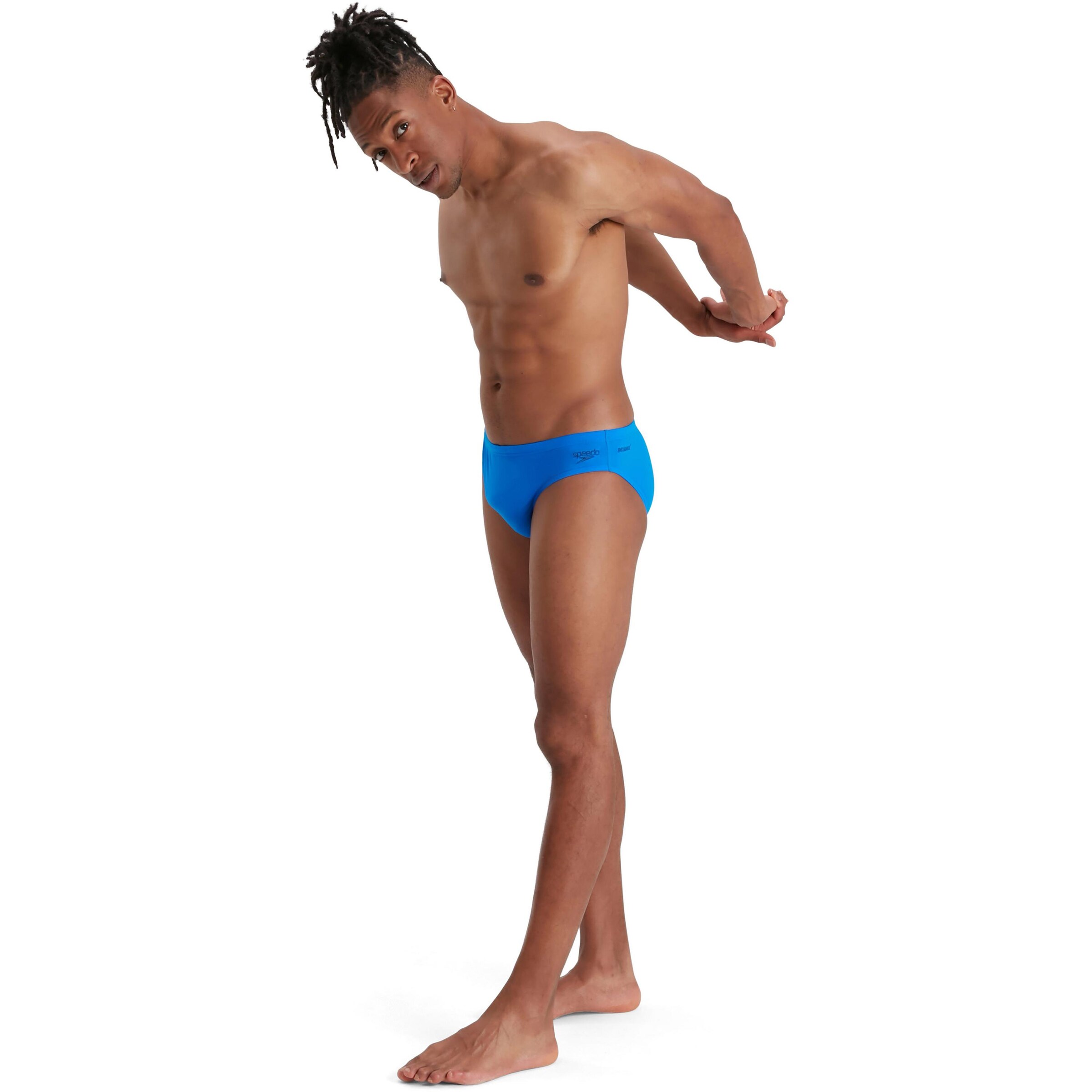 SPEEDO Athletic Swim Trunks in Blue